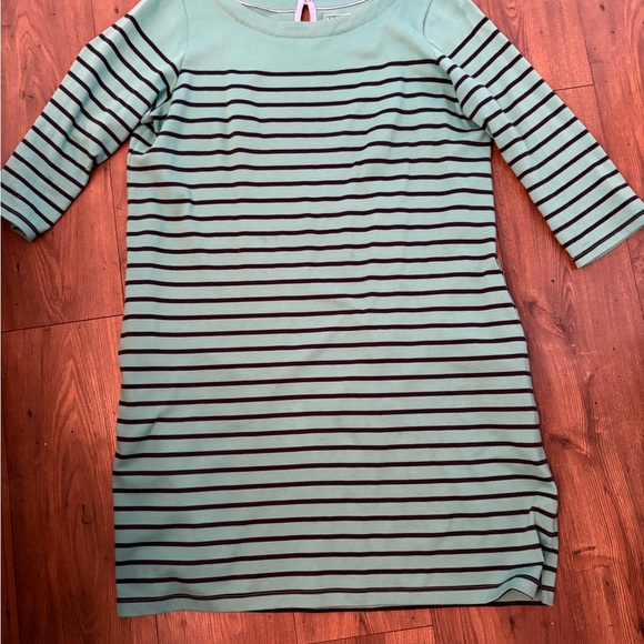 Green and Black Striped Dress - Picture 1 of 3